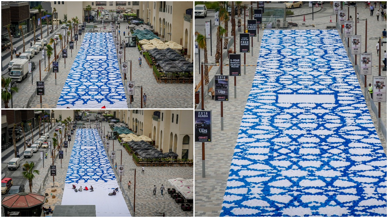 GUINNESS WORLD RECORD FOR CREATING THE LARGEST ORIGAMI MOSAIC